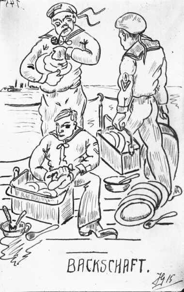 Karikatur Backschaft